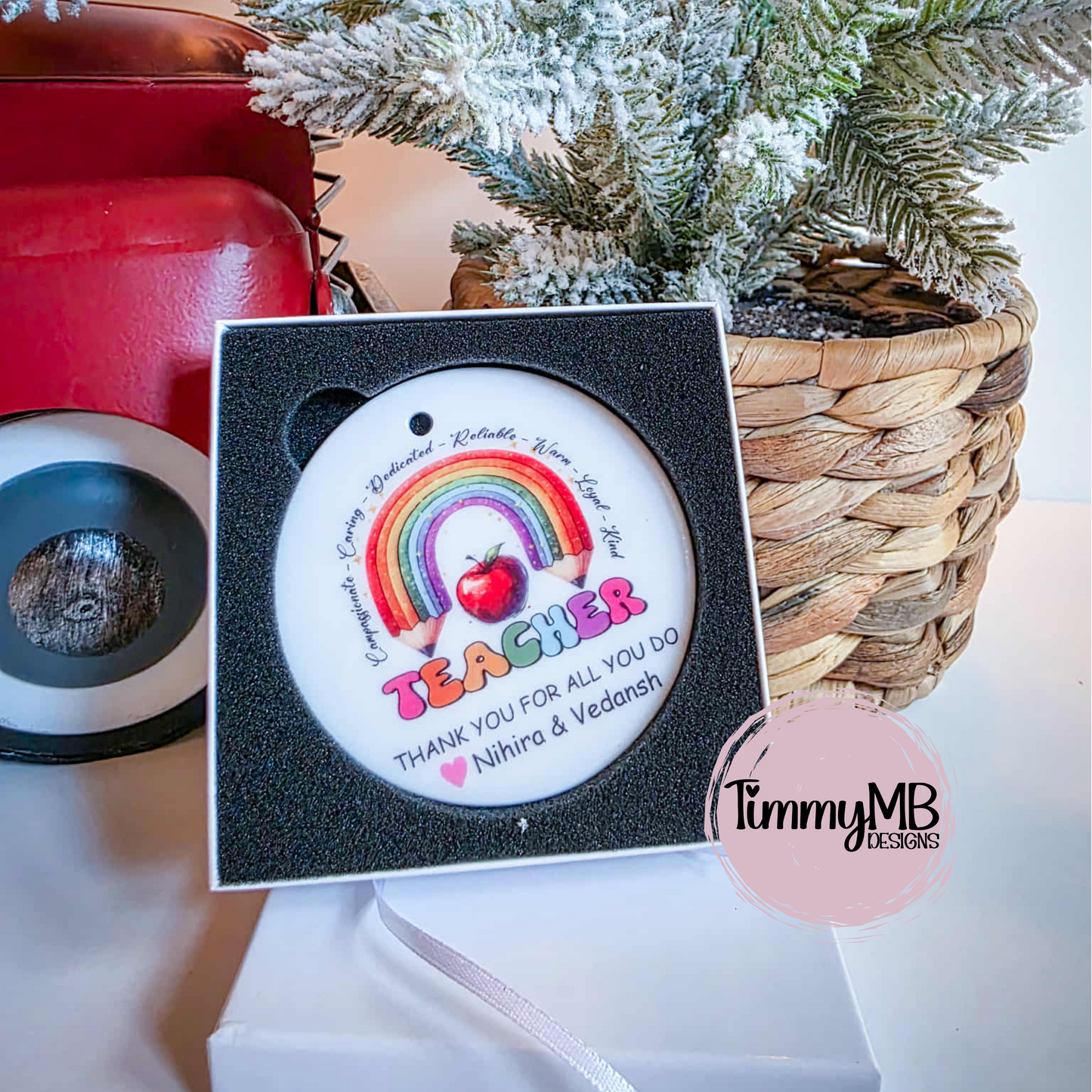 Ceramic Christmas Ornament - Custom Christmas Ornament