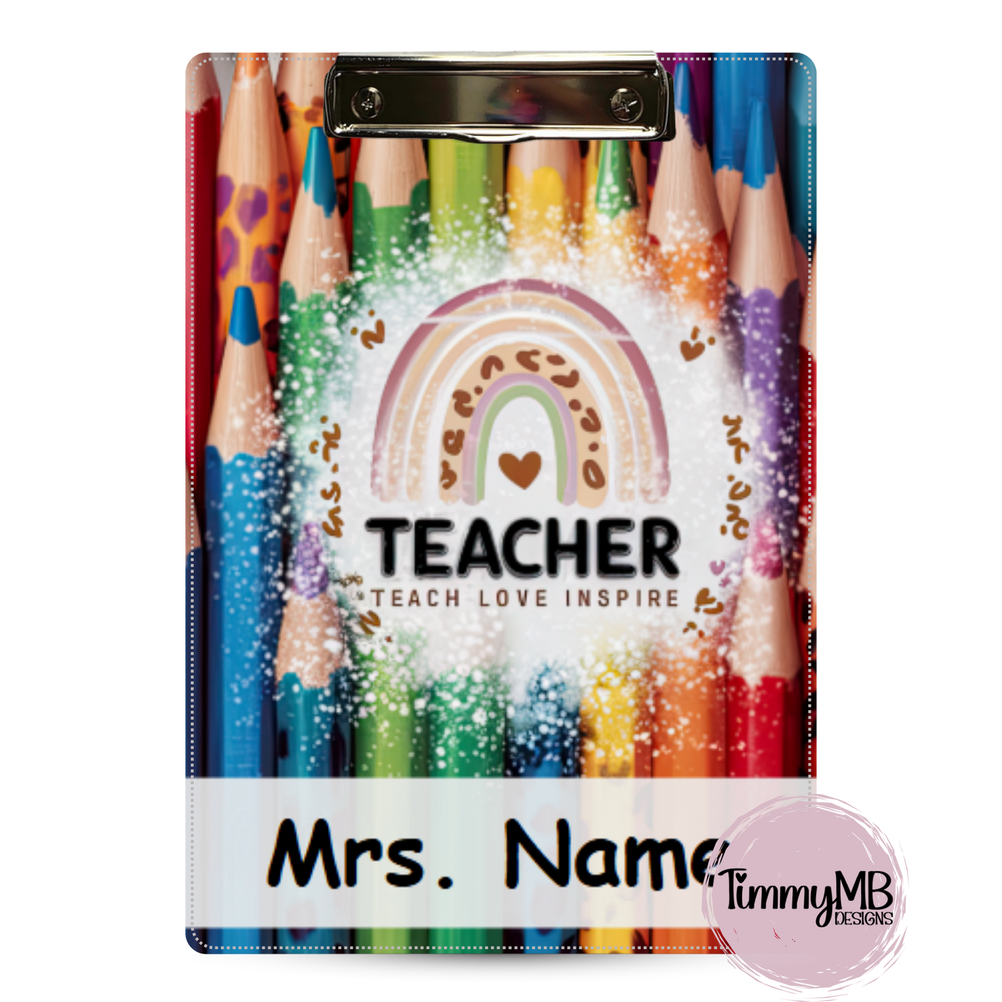 Leopard Pencil Teacher - Custom Clipboard