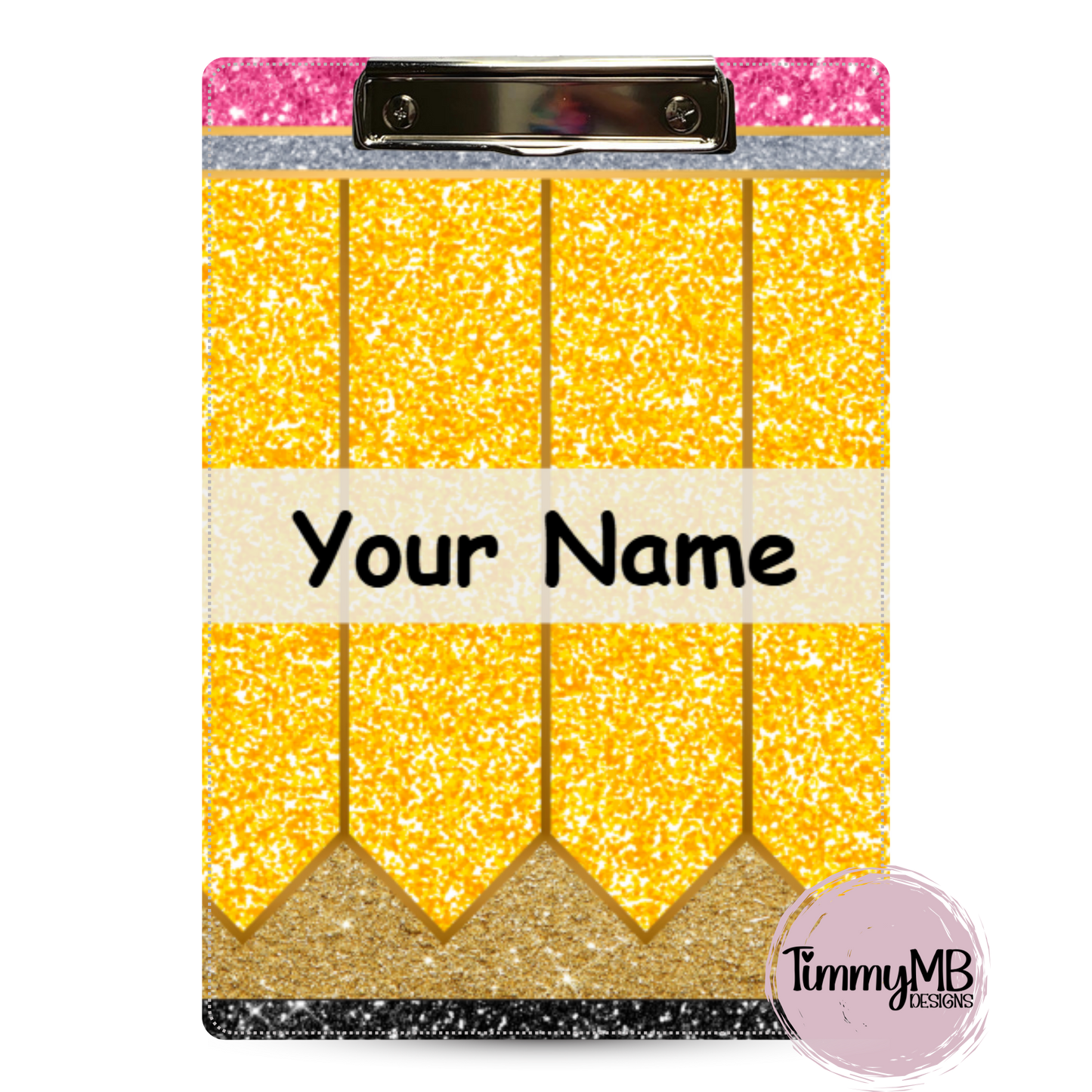 Glitter Pencil - Custom Clipboard