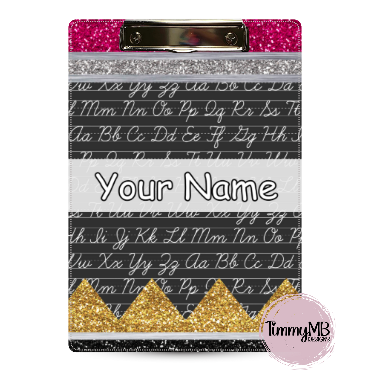 Glitter Pencil: ABCs - Custom Clipboard