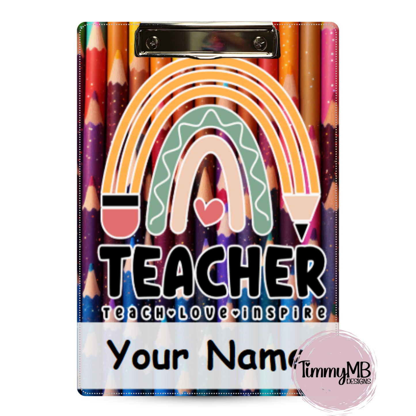 Pencil Rainbow - Custom Clipboard