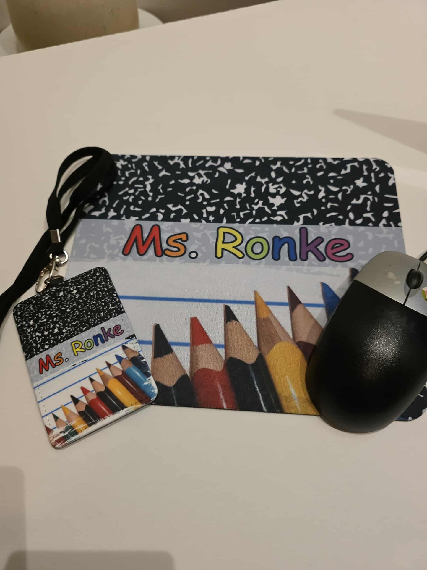 Composition Notebook: Colored Pencils - Custom Mouse Pad