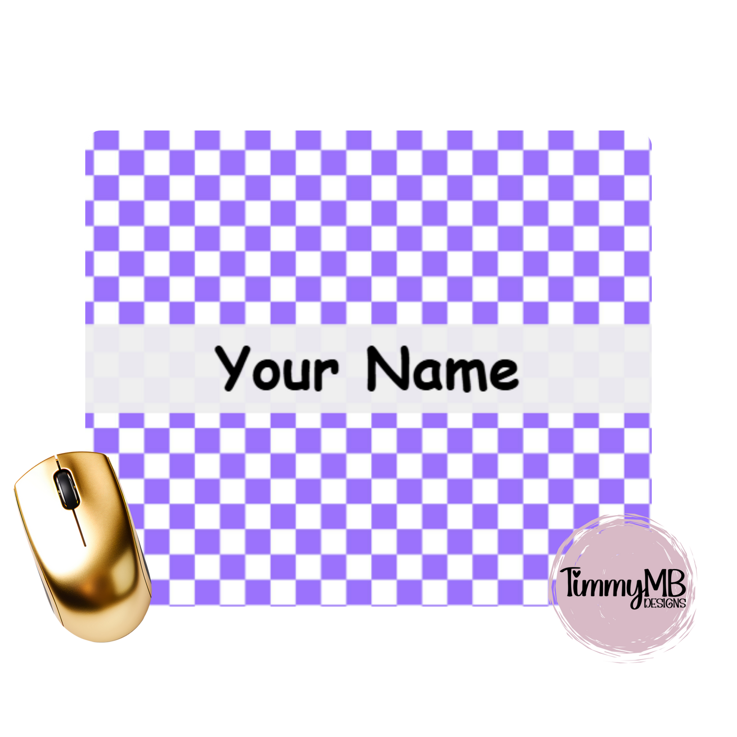 Checkered - Custom Mouse Pad