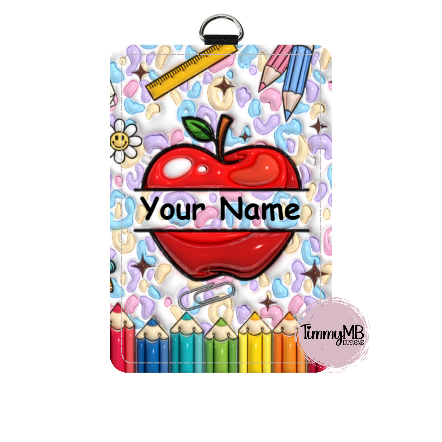 Bubble Apple - Custom ID Badge Holder