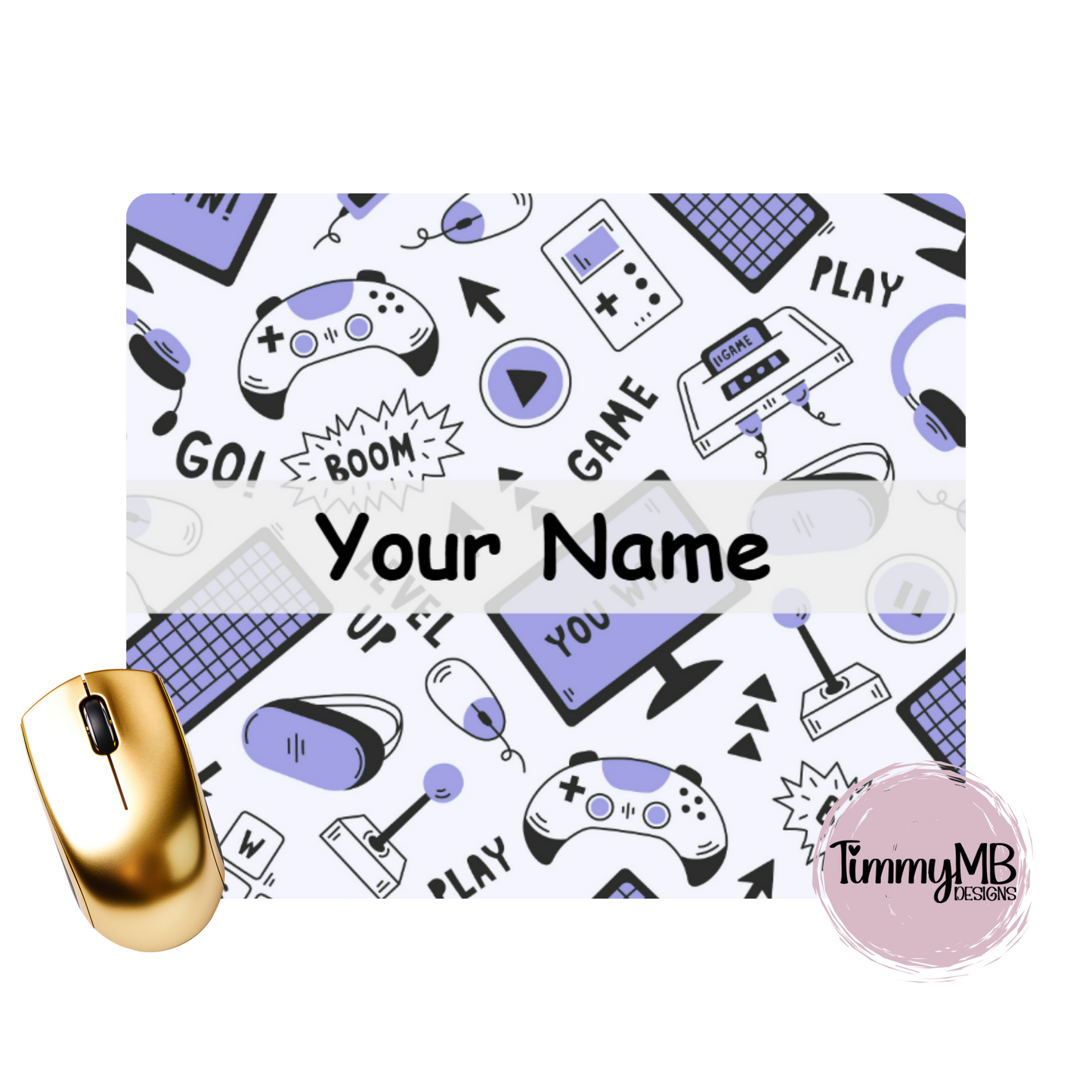 Game Doodles - Custom Mouse Pad