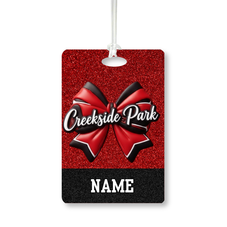 Bag Tag - Cheer Bow (Creekside Park)