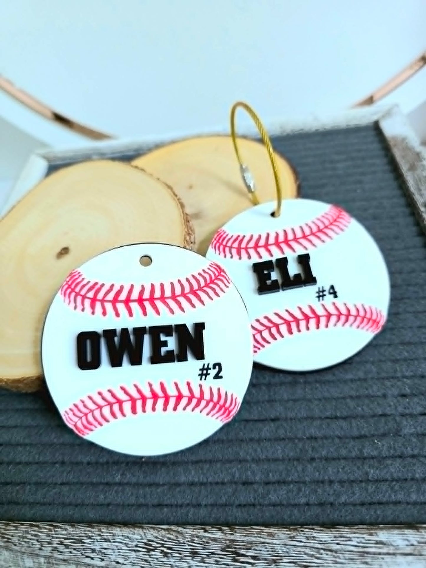 Baseball - Bag Tag