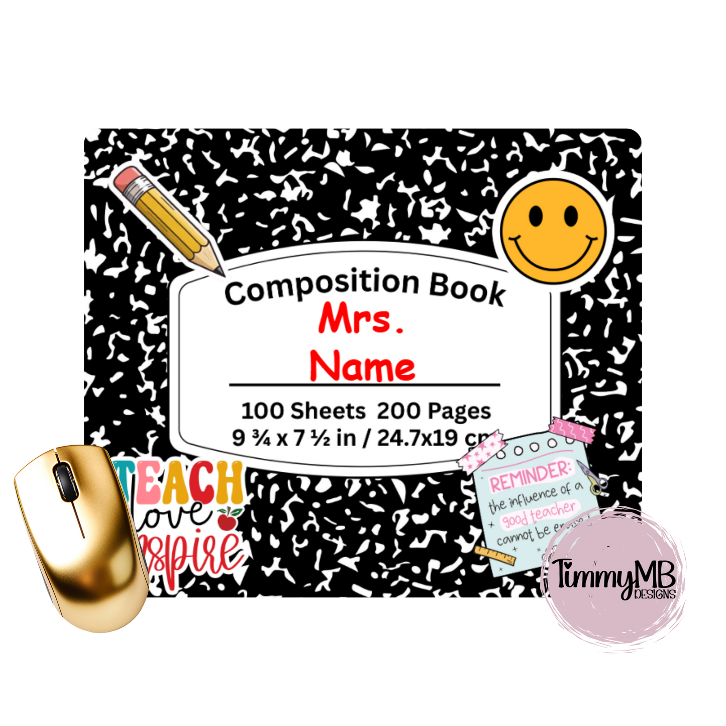 Composition Notebook - Custom Mouse Pad