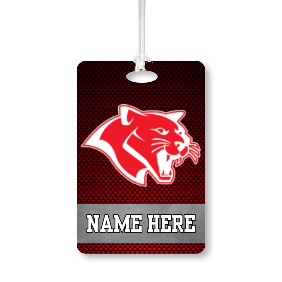 Bag Tag - Cougar (RedBlack)