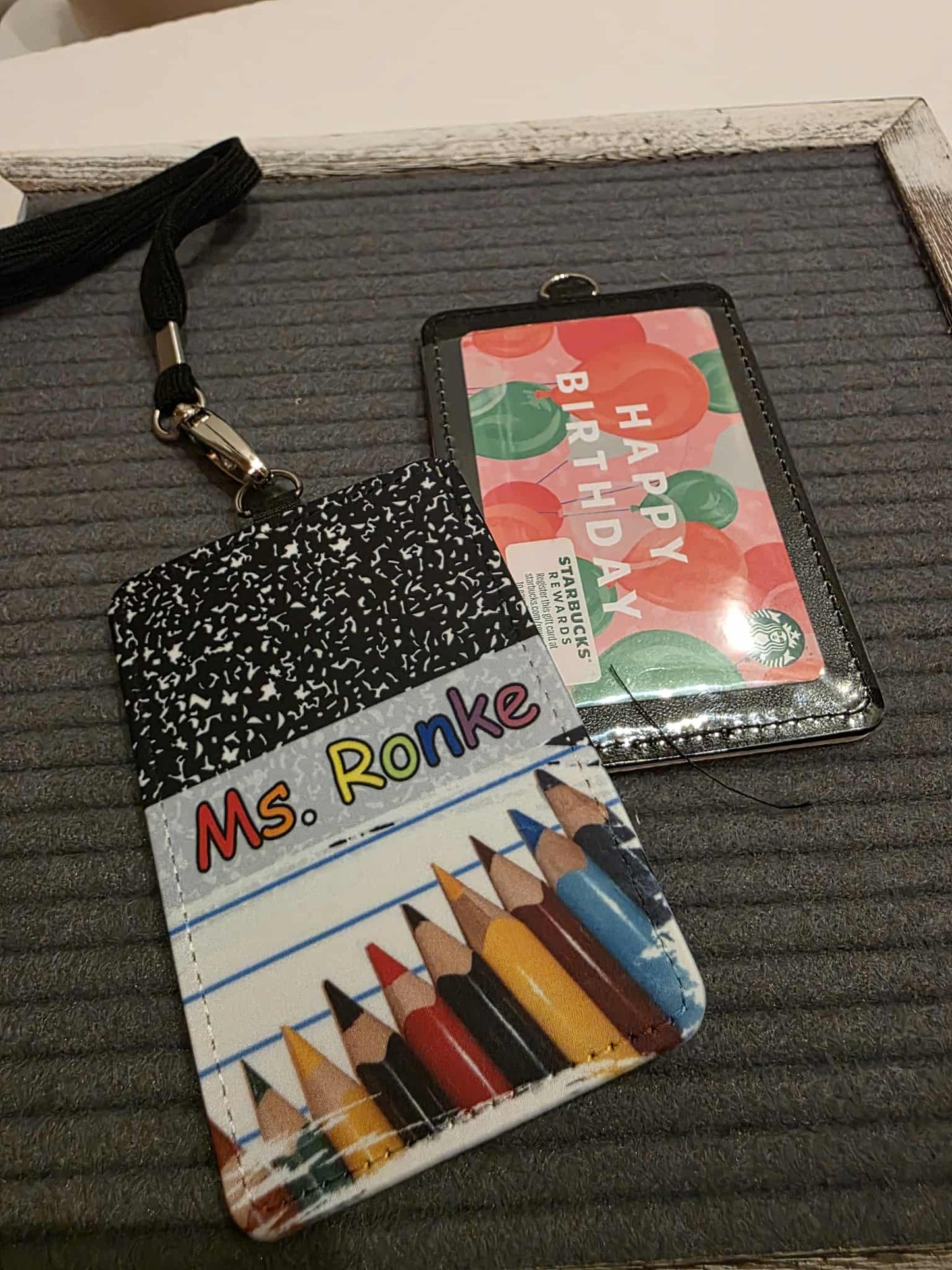Composition Notebook: Colored Pencils - Custom ID Badge Holder