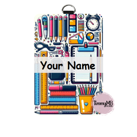 School Supplies - Custom ID Badge Holder