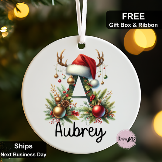 Ceramic Christmas Ornament - Xmas Alphabet (A to Z)