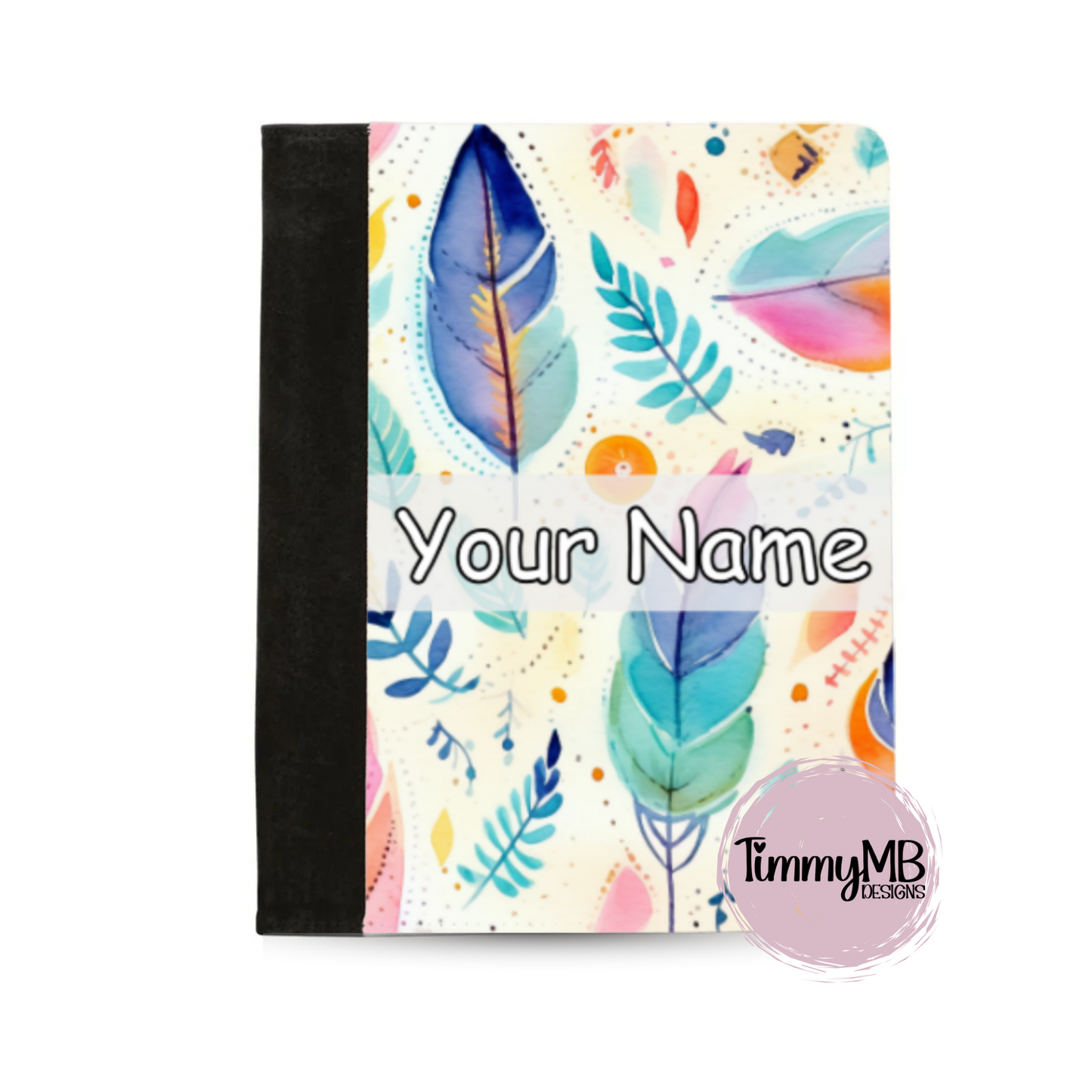 Pastel Feathers - Custom Notepad Portfolio