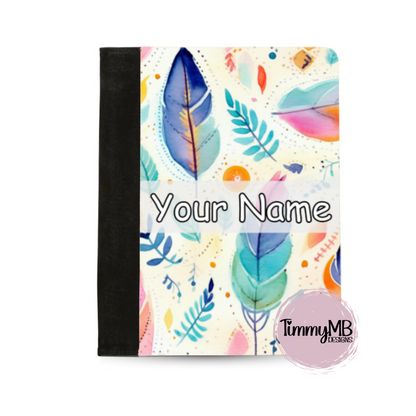 Pastel Feathers - Custom Notepad Portfolio