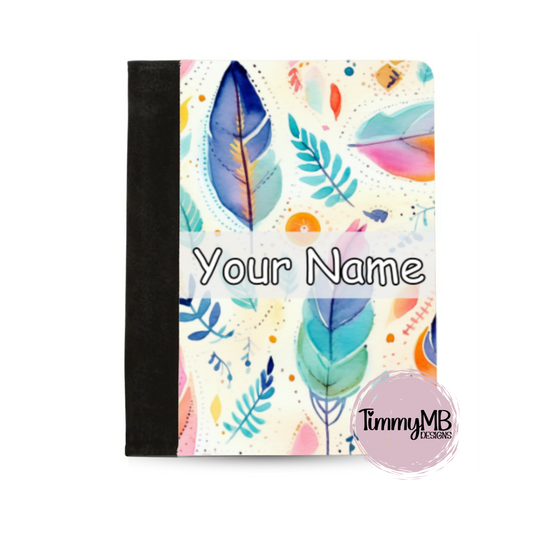 Pastel Feathers - Custom Notepad Portfolio