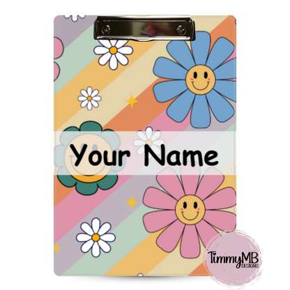 Boho Smiley Daisy - Custom Clipboard