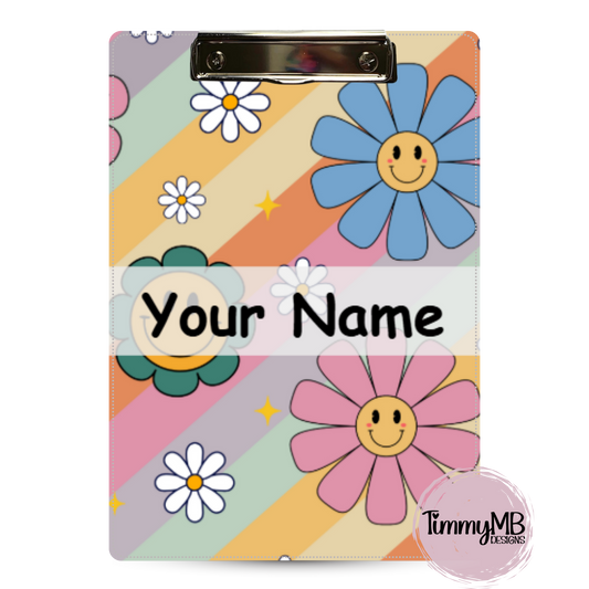 Boho Smiley Daisy - Custom Clipboard