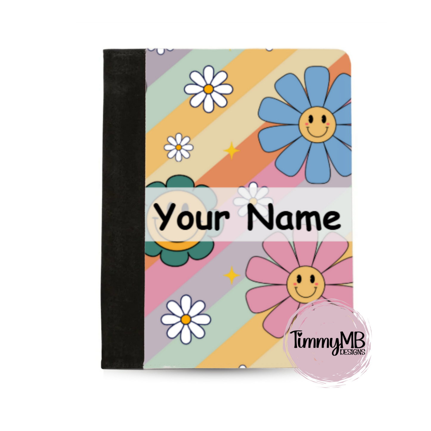 Boho Smiley Daisy - Custom Notepad Portfolio