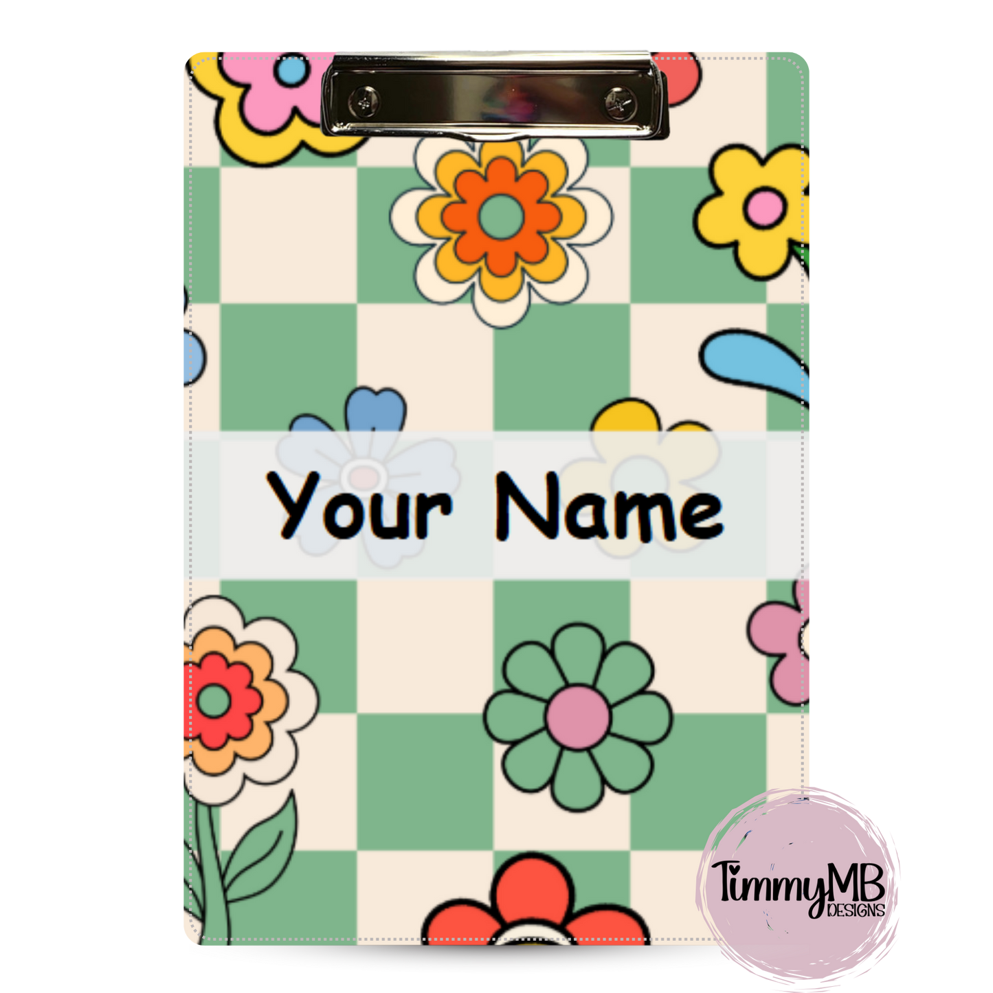 Boho Flowers - Custom Clipboard