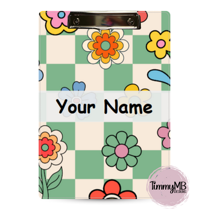 Boho Flowers - Custom Clipboard
