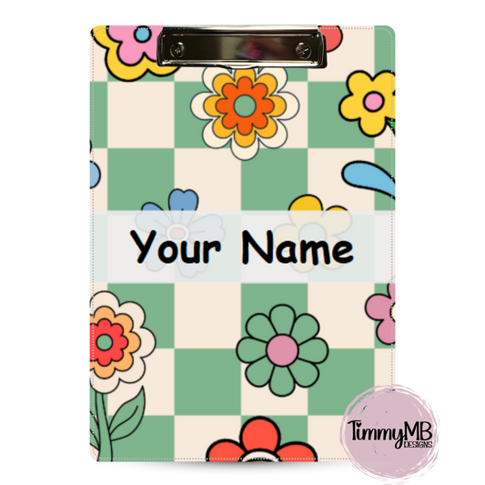 Boho Flowers - Custom Clipboard