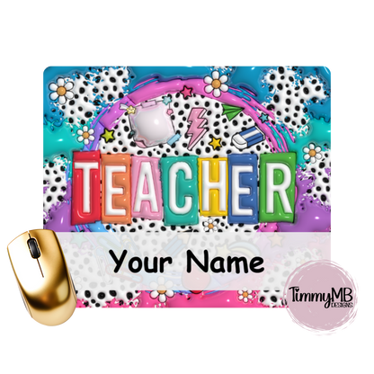 Inflated Teacher - Custom Mouse Pad