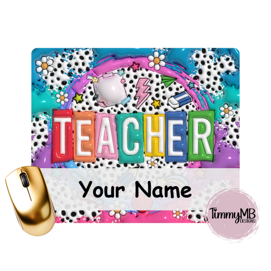 Inflated Teacher - Custom Mouse Pad