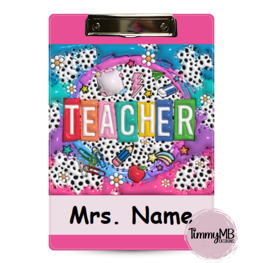 Inflated Teacher - Custom Clipboard