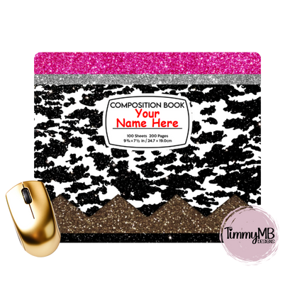 Dalmation/Cow Pencil Teacher - Custom Mouse Pad