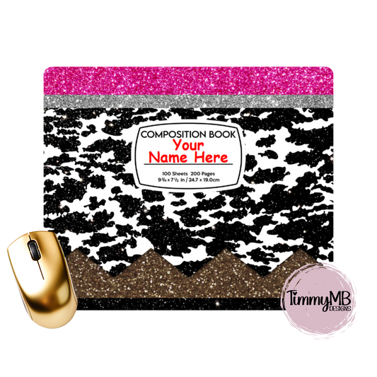 Dalmation/Cow Pencil Teacher - Custom Mouse Pad