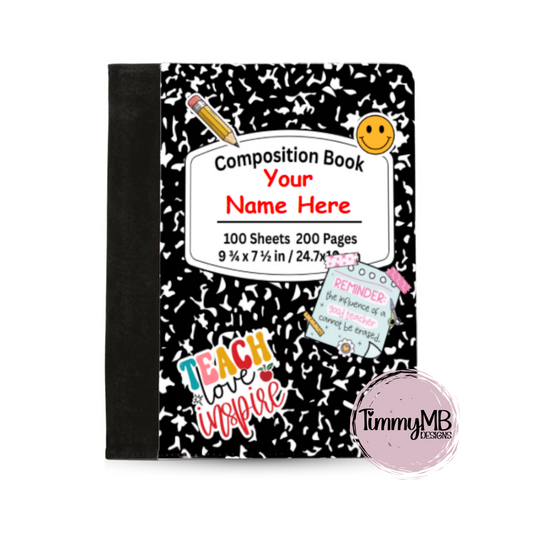 Composition Notebook - Custom Notepad Portfolio