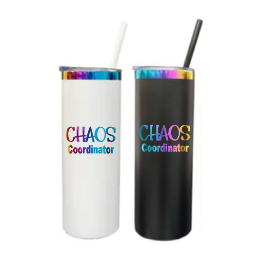 Rainbow Tumbler - 20oz: CHAOS COORDINATOR