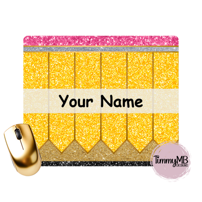 Glitter Pencil - Custom Mouse Pad