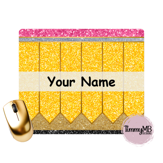 Glitter Pencil - Custom Mouse Pad