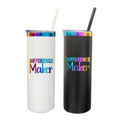 Rainbow Tumbler - 20oz: CHAOS COORDINATOR