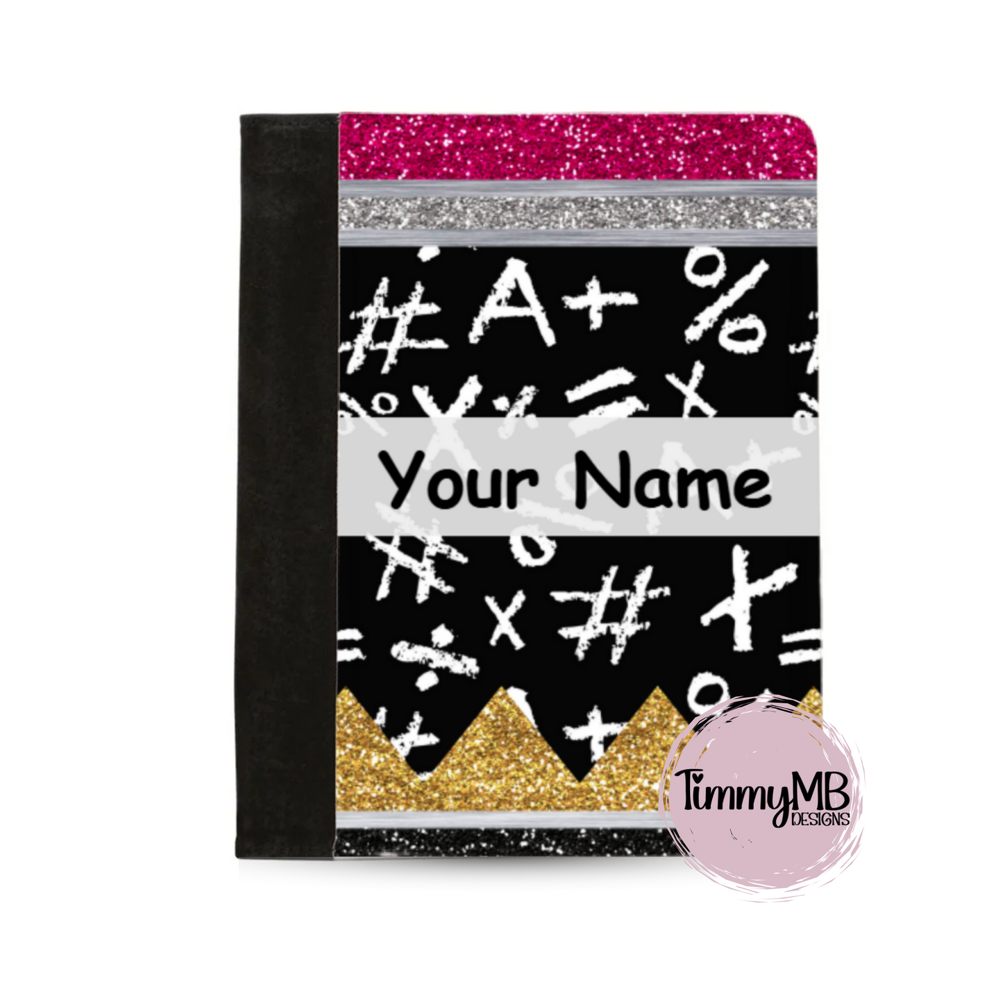 Glitter Pencil: Math - Custom Notepad Portfolio