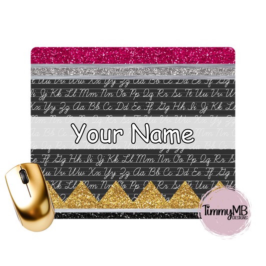 Glitter Pencil: ABCs - Custom Mouse Pad