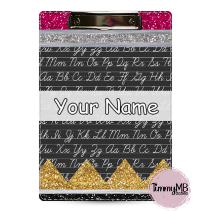Glitter Pencil: ABCs - Custom Clipboard