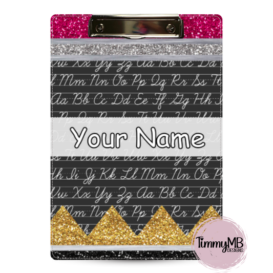 Glitter Pencil: ABCs - Custom Clipboard