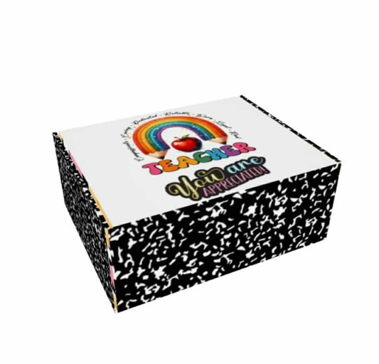 Gift Box - Composition Notebook - Teacher Appreciation - Thank You