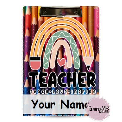 Pencil Rainbow - Custom Clipboard
