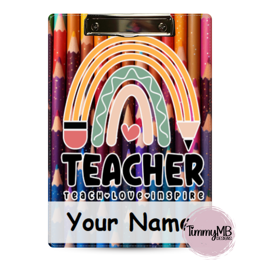Pencil Rainbow - Custom Clipboard