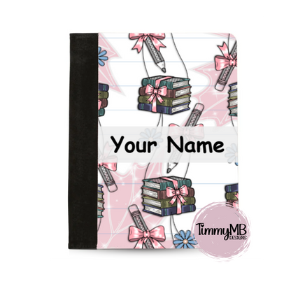 Coquette Pencils & Book - Custom Notepad Portfolio