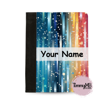 Rainbow Stripes: Shimmer - Custom Notepad Portfolio
