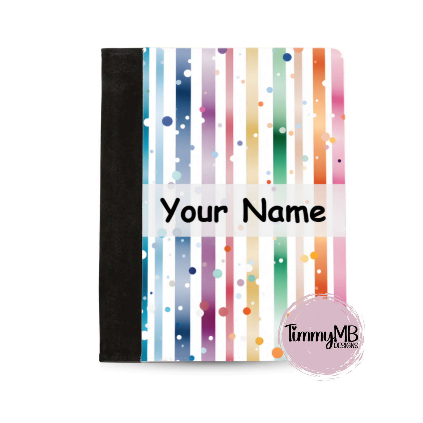 Rainbow Stripes: Dots - Custom Notepad Portfolio