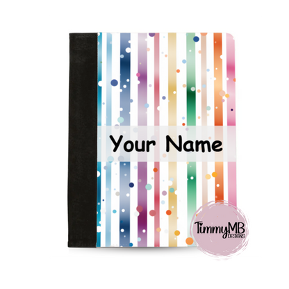 Rainbow Stripes: Dots - Custom Notepad Portfolio