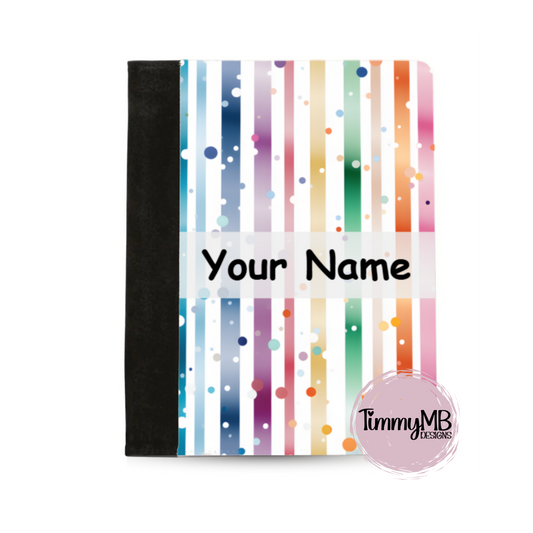 Rainbow Stripes: Dots - Custom Notepad Portfolio