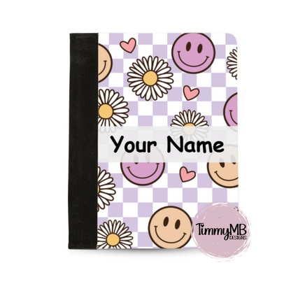 Checkered: Smiley Daisy - Custom Notepad Portfolio