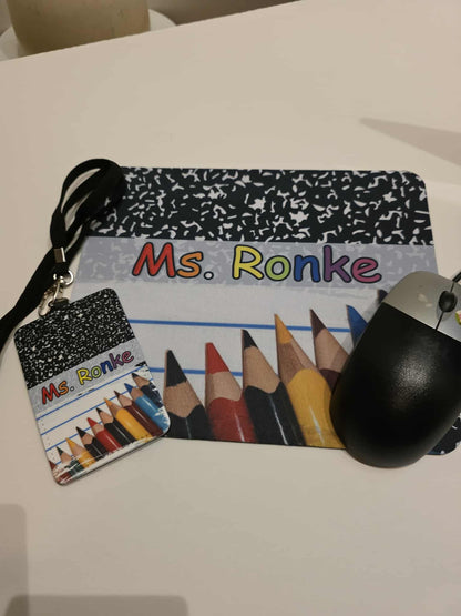 Composition Notebook: Colored Pencils - Custom Mouse Pad