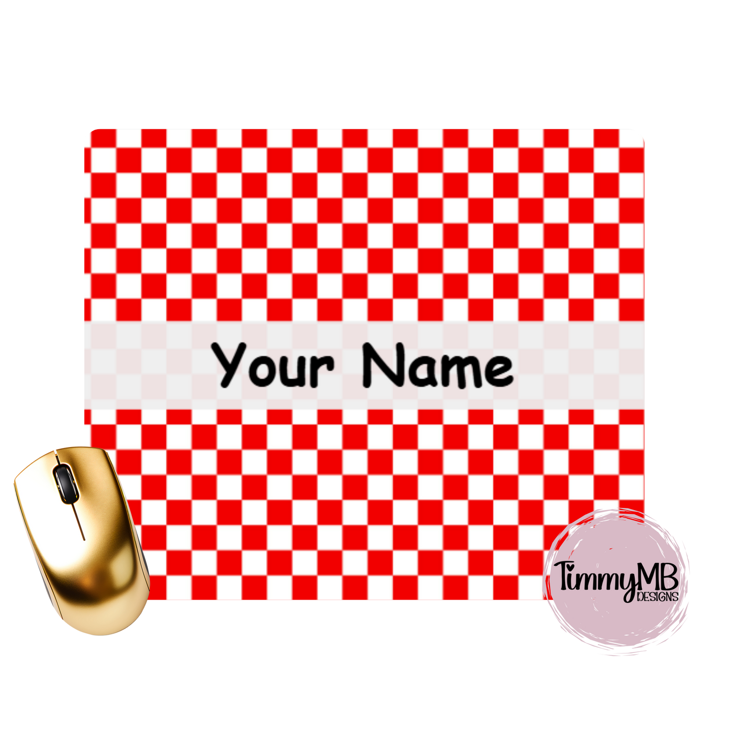 Checkered - Custom Mouse Pad